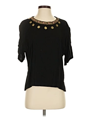 Wrapper Short Sleeve Top (view 1)