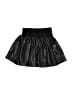 Le Chic 100% Polyester Metallic Black Skirt Size 4 - photo 1