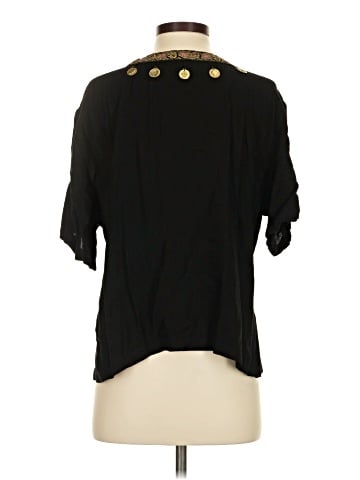 Wrapper Short Sleeve Top (view 2)