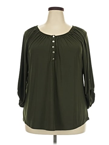 Notations 3/4 Sleeve Blouse (view 1)