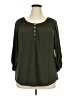Notations Green 3/4 Sleeve Blouse Size 2X - photo 1