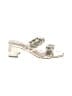 Bandolino Metallic Silver Sandals Size 8 - photo 1