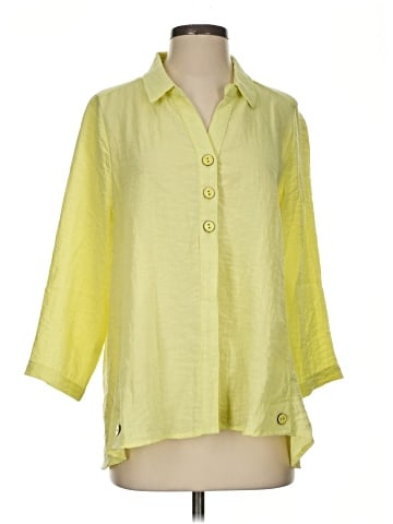 Lulu-B 3/4 Sleeve Button-Down Shirt (view 1)
