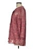 Daniel Rainn 100% Polyester Floral Burgundy 3/4 Sleeve Blouse Size L - photo 5