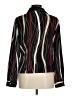 Jaipur 100% Polyester Stripes Black Long Sleeve Blouse Size M - photo 2