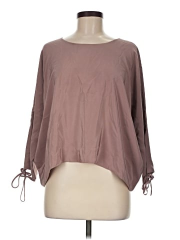 Megan Huntz 3/4 Sleeve Silk Top (view 1)