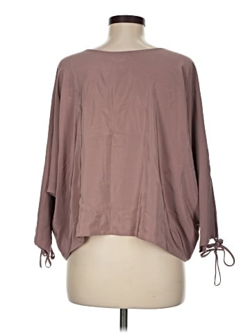 Megan Huntz 3/4 Sleeve Silk Top (view 2)