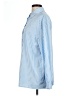 Shein 100% Polyester Stripes Blue Long Sleeve Blouse Size L - photo 5