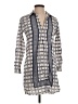 Max Studio 100% Cotton Gray Casual Dress Size S - photo 1