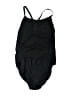 TYR Solid Black One Piece Swimsuit Size 42 - photo 2