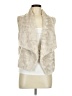 JACK 100% Polyester Ivory Faux Fur Vest Size M - photo 1