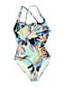 Nautica Graphic Blue One Piece Swimsuit Size M - photo 1