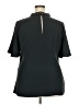 Ann Taylor 100% Polyester Black Short Sleeve Blouse Size 18 - photo 2