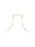 Quay Gold White Sunglasses One size - photo 2