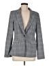White House Black Market Plaid Gray Blazer Size 8 - photo 1