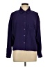 Shoedazzle 100% Polyester Solid Purple Long Sleeve Blouse Size L - photo 1