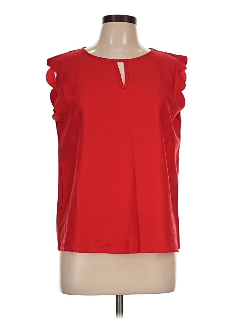 Pre-owned Shein Sleeveless Blouse In Red