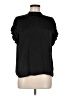 Maison d' Amelie 100% Polyester Black Short Sleeve Blouse Size M - photo 1