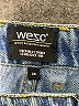 WESC 100% Baumwolle Blue Denim Shorts Size 28 - photo 3