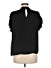 Maison d' Amelie 100% Polyester Black Short Sleeve Blouse Size M - photo 2