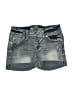 Wallflower Graphic Silver Denim Shorts Size 3 - photo 1