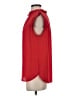 Ann Taylor LOFT 100% Polyester Red Sleeveless Blouse Size S - photo 5