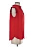 Ann Taylor LOFT 100% Polyester Red Sleeveless Blouse Size S - photo 4