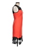 Clover Canyon Color Block Red Orange Cocktail Dress Size M - photo 4