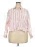 Old Navy 100% Cotton Stripes Pink Long Sleeve Button-Down Shirt Size 2X - photo 1