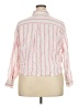 Old Navy 100% Cotton Stripes Pink Long Sleeve Button-Down Shirt Size 2X - photo 2