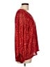 Vine & Love Red Long Sleeve Blouse Size L - photo 4