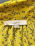 Ann Taylor LOFT 100% Polyester Floral Yellow Long Sleeve Blouse Size L - photo 7