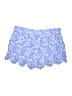 Ann Taylor LOFT 100% Cotton Print Blue Shorts Size 4 - photo 2