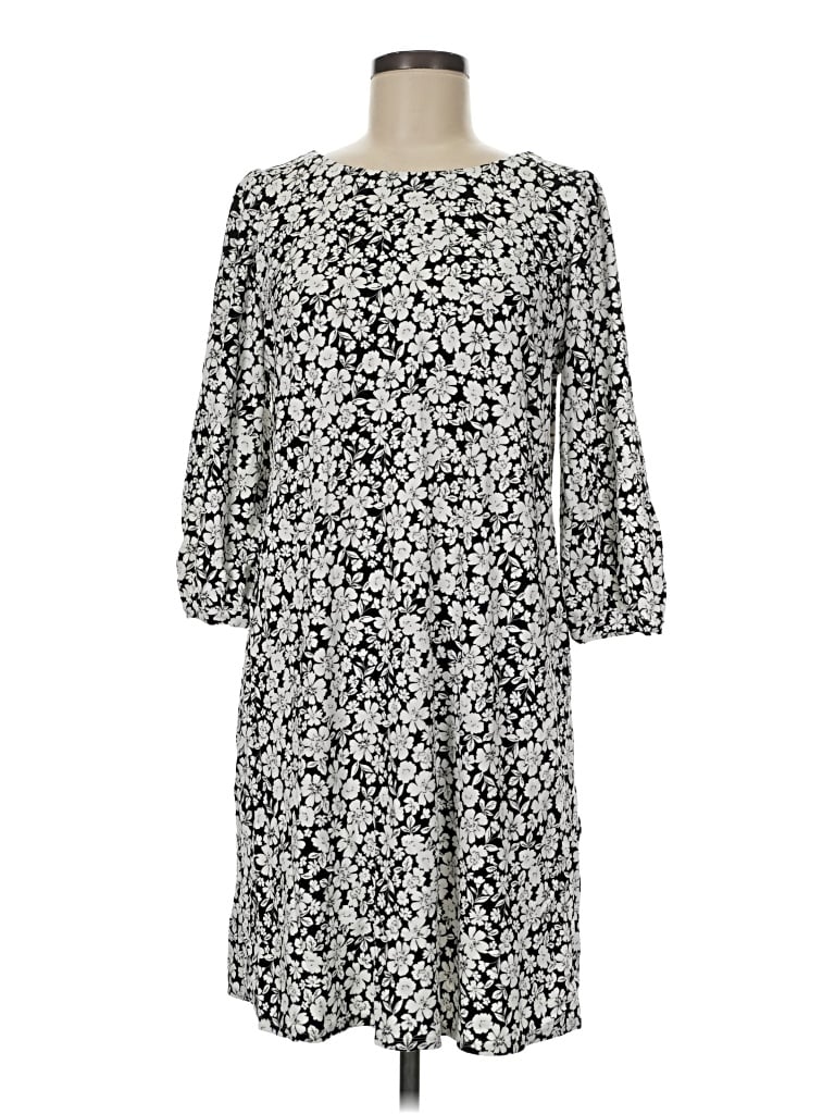 Pre-owned Jjill Casual Dress In Gray