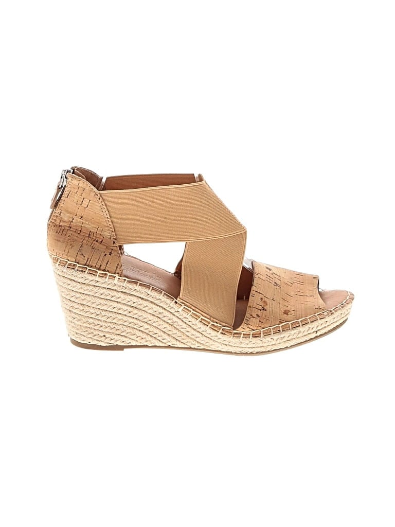 Pre-owned Gentle Souls By Kenneth Cole Wedges In Tan
