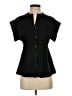 Assorted Brands 100% Polyester Black Short Sleeve Blouse Size 0 - photo 1