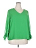 Vince Camuto 100% Polyester Green 3/4 Sleeve Blouse Size 2X - photo 1