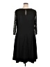 Talbots 100% Polyester Solid Black Cocktail Dress Size 16 - photo 2