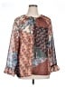Unbranded 100% Polyester Brown Long Sleeve Blouse Size XL - photo 1