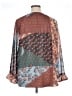 Unbranded 100% Polyester Brown Long Sleeve Blouse Size XL - photo 2