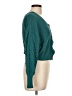 Moon & Madison 100% Polyester Teal Cardigan Size L - photo 4