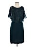 Connected Apparel 100% Polyester Teal Cocktail Dress Size 6 - photo 1