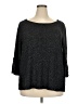 Green Envelope Gray 3/4 Sleeve Top Size 2X - photo 1