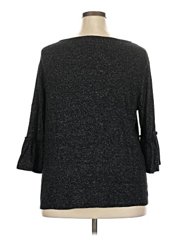 Green Envelope 3/4 Sleeve Top (view 2)
