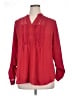 Torrid 100% Polyester Red Long Sleeve Blouse Size 1X Plus (1) - photo 1