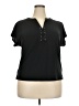 89th & Madison Black Short Sleeve Top Size XXL - photo 1