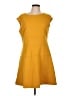 Gap Solid Yellow Casual Dress Size 14 - photo 1