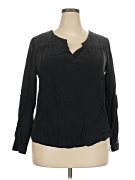 Daniel Rainn Long Sleeve Silk Top