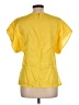 Kenar Yellow Short Sleeve Blouse Size 12 - photo 2