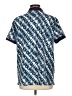 Lands' End Tie-dye Blue Short Sleeve Button-Down Shirt Size L - photo 2